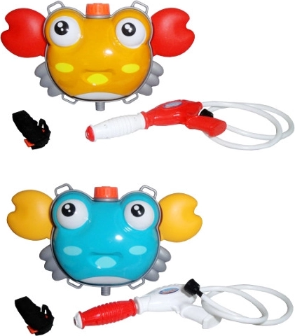 Pistolet na wodę z plecakowym zbiornikiem w kształcie kraba