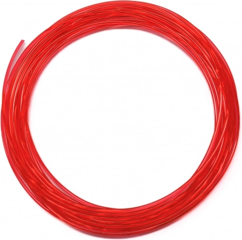 Przezroczysty czerwony filament PLA 5 m