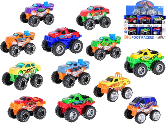 Metalowy samochód terenowy na napęd bezwładnościowy 7,5–8,5 cm