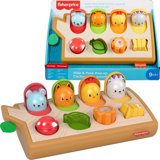 Fisher-Price Wyskakujące zwierzątka – zabawka motoryczna dla niemowląt
