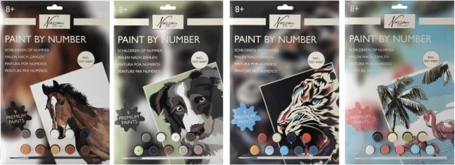 Malowanie po numerach – koń, zestaw dla dzieci A4