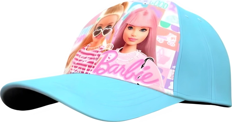 Turkusowa czapka z daszkiem Barbie dla dzieci