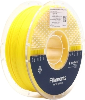 Filament ABS High Speed 1,75 mm, 1 kg, żółty
