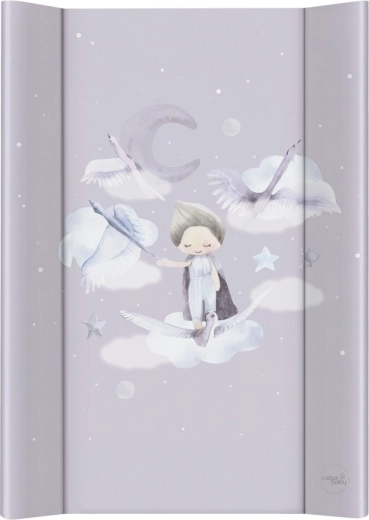Ceba Baby mata do przewijania ze sztywną płytą 50 × 70 cm Basic Wild Swans