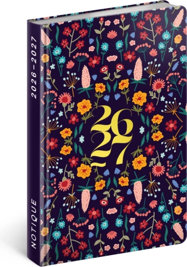 Notique 18‑miesięczny terminarz Petito Flora 2026/2027, 11 × 16 cm