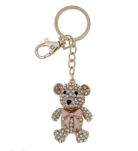 Brelok do kluczy miś PINK