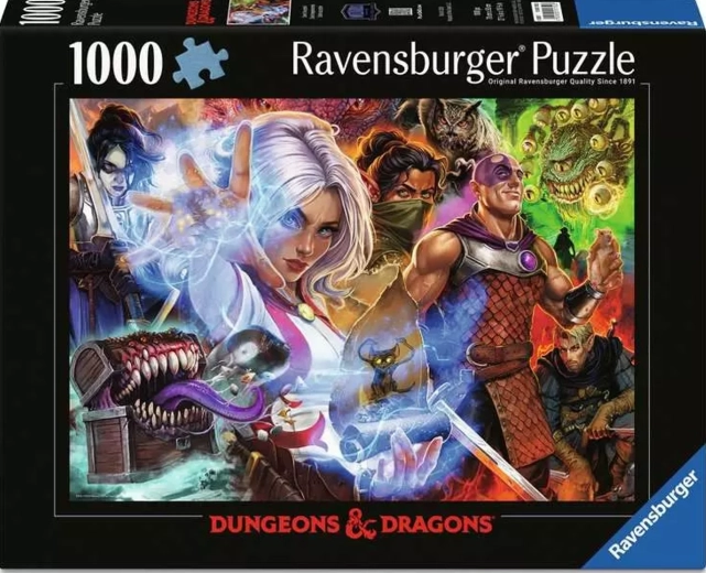Puzzle Ravensburger Dungeons & Dragons: Wyzwanie przyjęte 1000 elementów