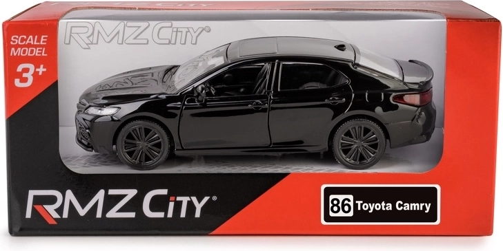 Metalowy model RMZ City Toyota Camry 2022 1:32 czarny z napędem pull-back