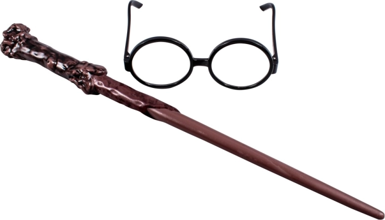 Harry Potter zestaw różdżka i okulary