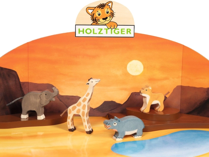 Zestaw dzikich zwierząt HOLZTIGER (4 szt.)