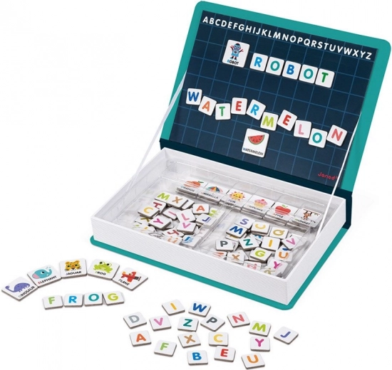 Janod Magnetibook angielski alfabet – magnetyczna książka edukacyjna