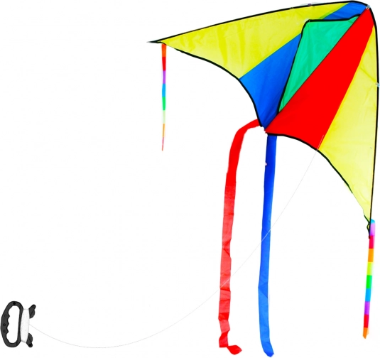 Kolorowy latawiec 110 × 63 cm z uchwytem