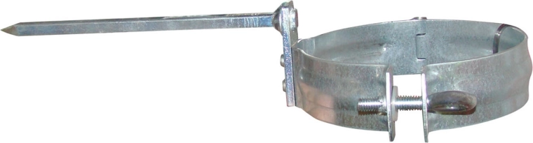 Obejma rury spustowej 80 mm z ocynkowanej stali