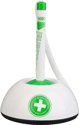 Długopis kulkowy na stojaku z antybakteryjną powłoką ICO