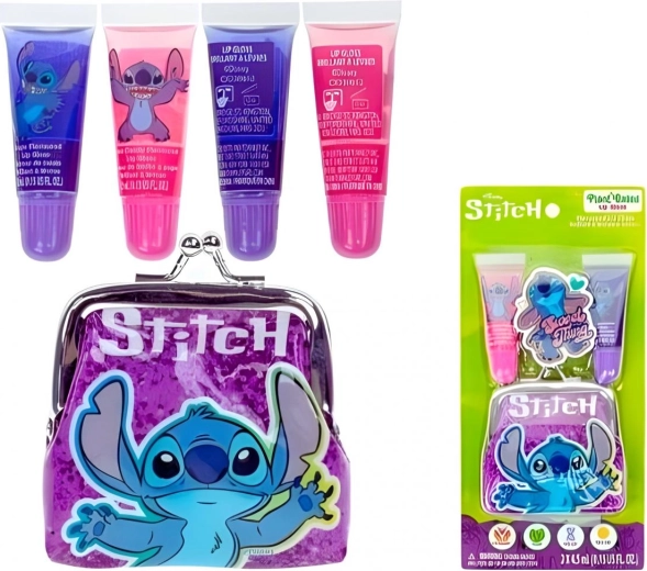 Zestaw portfelik i 2 żele do ust Stitch