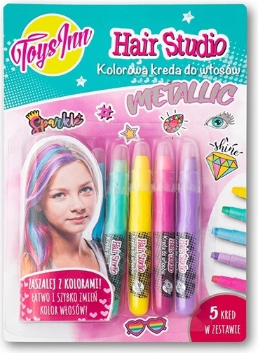 Metaliczna kreda do włosów