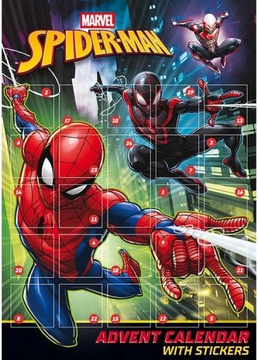 Kalendarz adwentowy z naklejkami Spider-Man