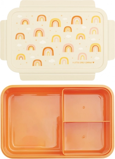 A Little Lovely Company pudełko śniadaniowe dla dzieci – Tęcza