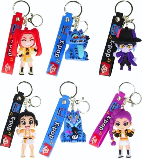 Gumowy brelok K-pop Demon Hunters z paskiem