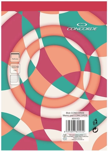 Notatnik CONCORDE A5 w linie 8 mm, 50 kartek