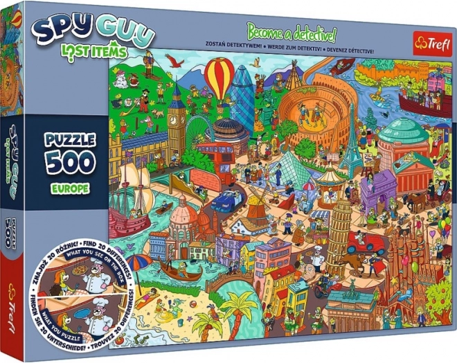 Puzzle 500 elementów Spy Guy Lost Items Europa