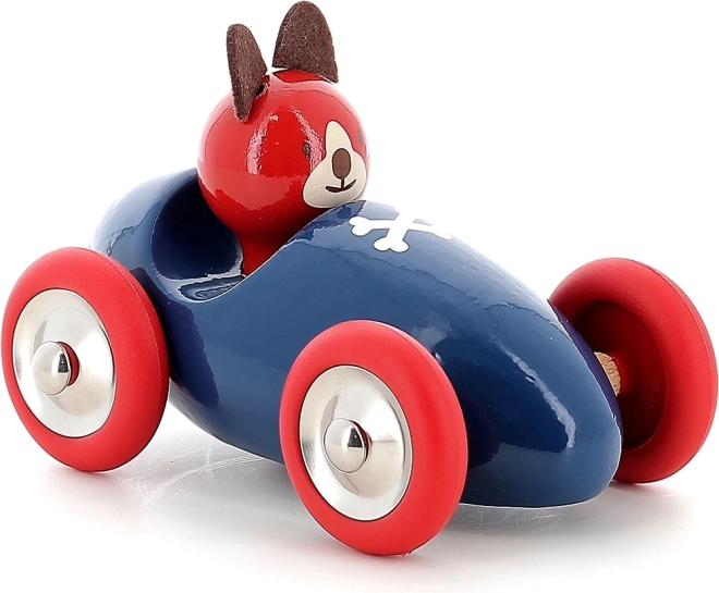 Vilac drewniany samochodzik wyścigowy pies Lucien