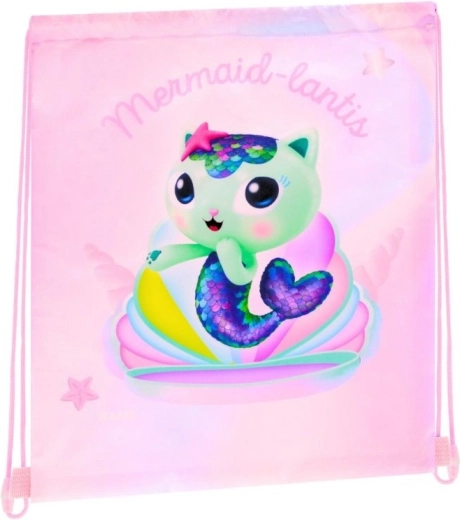 Worek sportowy na plecy Gabby's Dollhouse z motywem MerCat