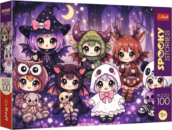 Puzzle SpookyStories: leśna drużyna czarów (100 elementów)