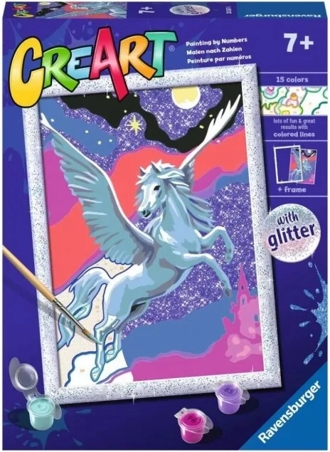 CreArt – uskrzydlony koń Pegaz – malowanie po numerach