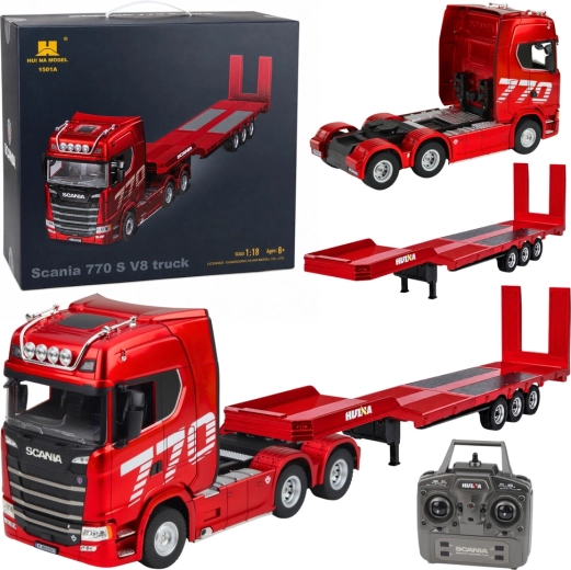 RC ciężarówka Scania 770S z naczepą Huina 1:18 - 1 szt.