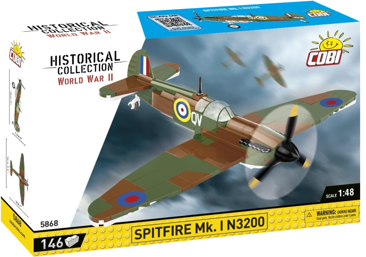 Cobi Spitfire Mk. I N3200 klocki konstrukcyjne 1:48 (146 elementów)