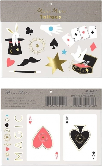Zestaw zmywalnych tatuaży Abrakadabra MERI MERI