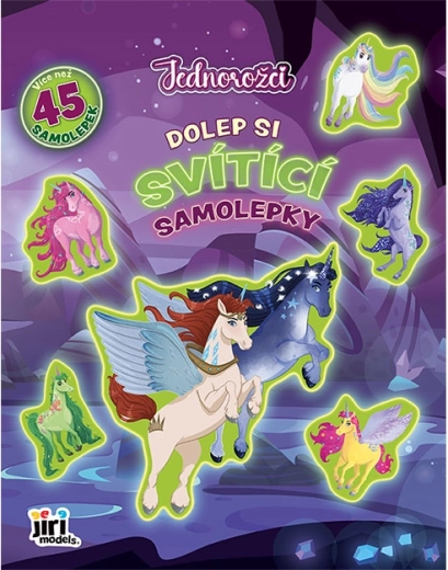 Dolep świecące naklejki – Jednorożce