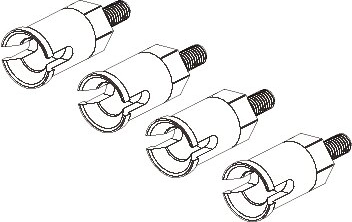 Zestaw osi Z18 - 4 sztuki