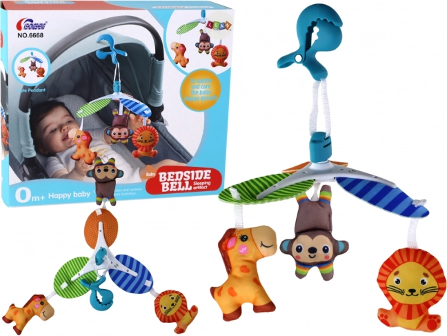 Karuzela dla dzieci ze zwierzątkami na klips