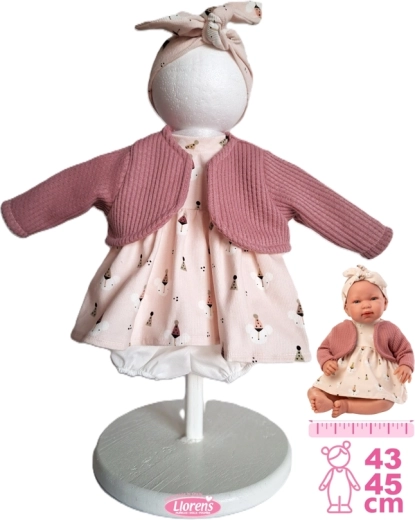 Ubranko dla lalki niemowlaka New Born Llorens 43–45 cm