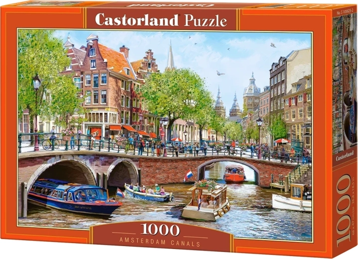 Puzzle Castorland Kanały w Amsterdamie, 1000 elementów