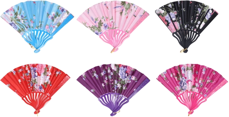 Składany wachlarz 23 cm – mix kolorów