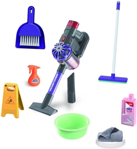 PLEJO zestaw do sprzątania z odkurzaczem pionowym dla dzieci