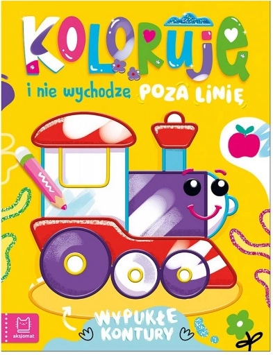 Kolorowanka z lokomotywą – nie wychodzę poza linie