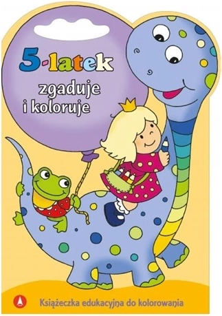 Pięcioletnie dziecko zgaduje i koloruje – edukacyjne kolorowanki