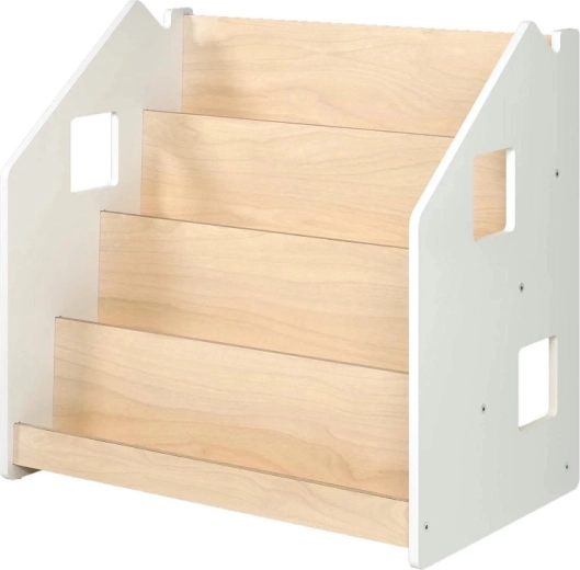 Biały stojak na książki dla dzieci BusyKids