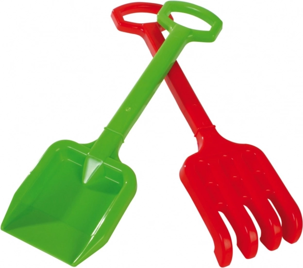 Łopata i grabie do piaskownicy