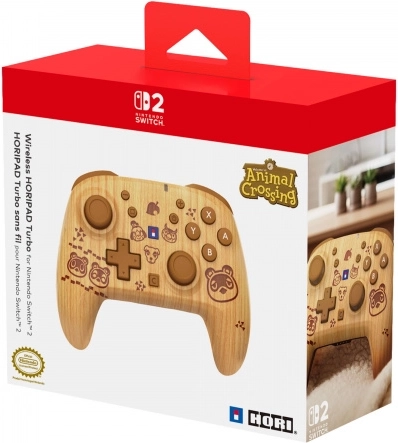 Bezprzewodowy kontroler HORIPAD Turbo Animal Crossing Wood Brown do Nintendo Switch