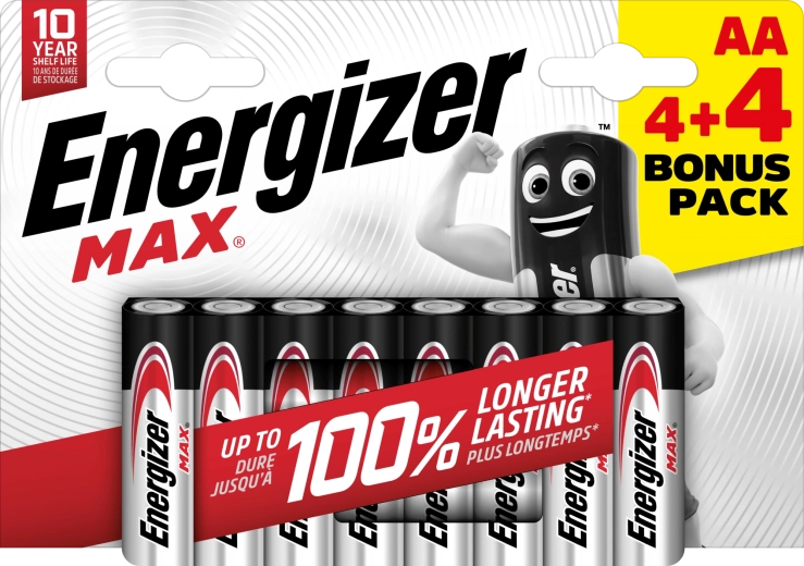 Energizer Max AA baterie alkaliczne 8 szt.