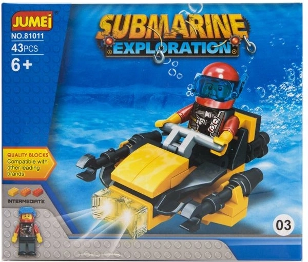 Klocki konstrukcyjne Jumei podwodna wyprawa 43 elementy (Submarine Exploration)