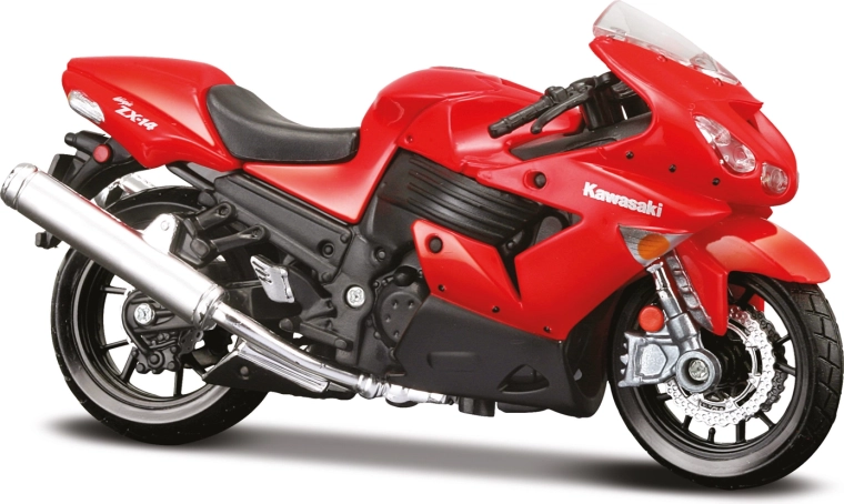 Maisto motocykl Kawasaki Ninja ZX-14R czerwony 1:18