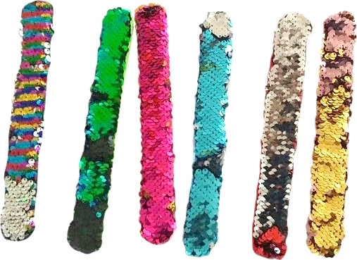 Pluszowa bransoletka z cekinami samonawijająca Lolli Popz 22 × 3 cm - 1 sztuka