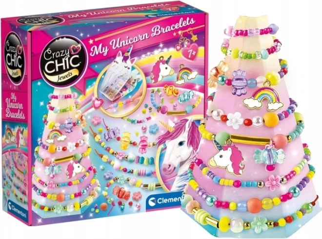CLEMENTONI Crazy Chic biżuteria: bransoletki z jednorożcem