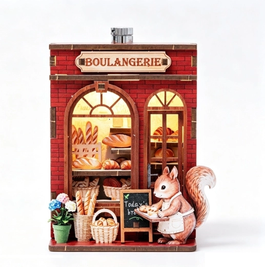 2Kids Toys 3D drewniane puzzle magnetyczne „Wiewiórcza piekarnia”